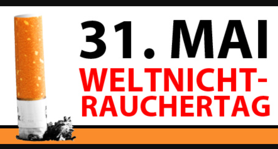 Plakat zum Welt-Nichtrauchertag